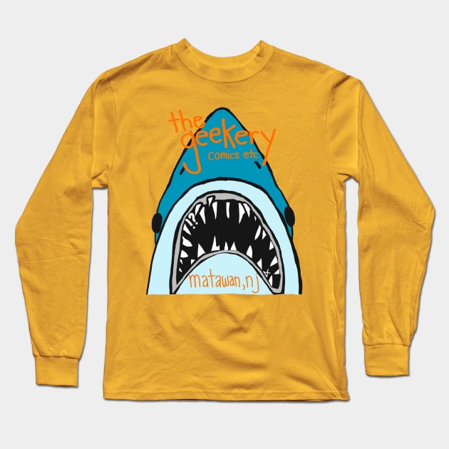 the geekery shark Long Sleeve T-Shirt by the geekery